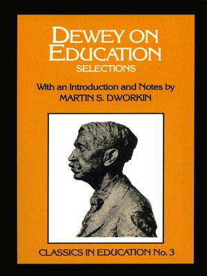 cover image of Dewey on Education
